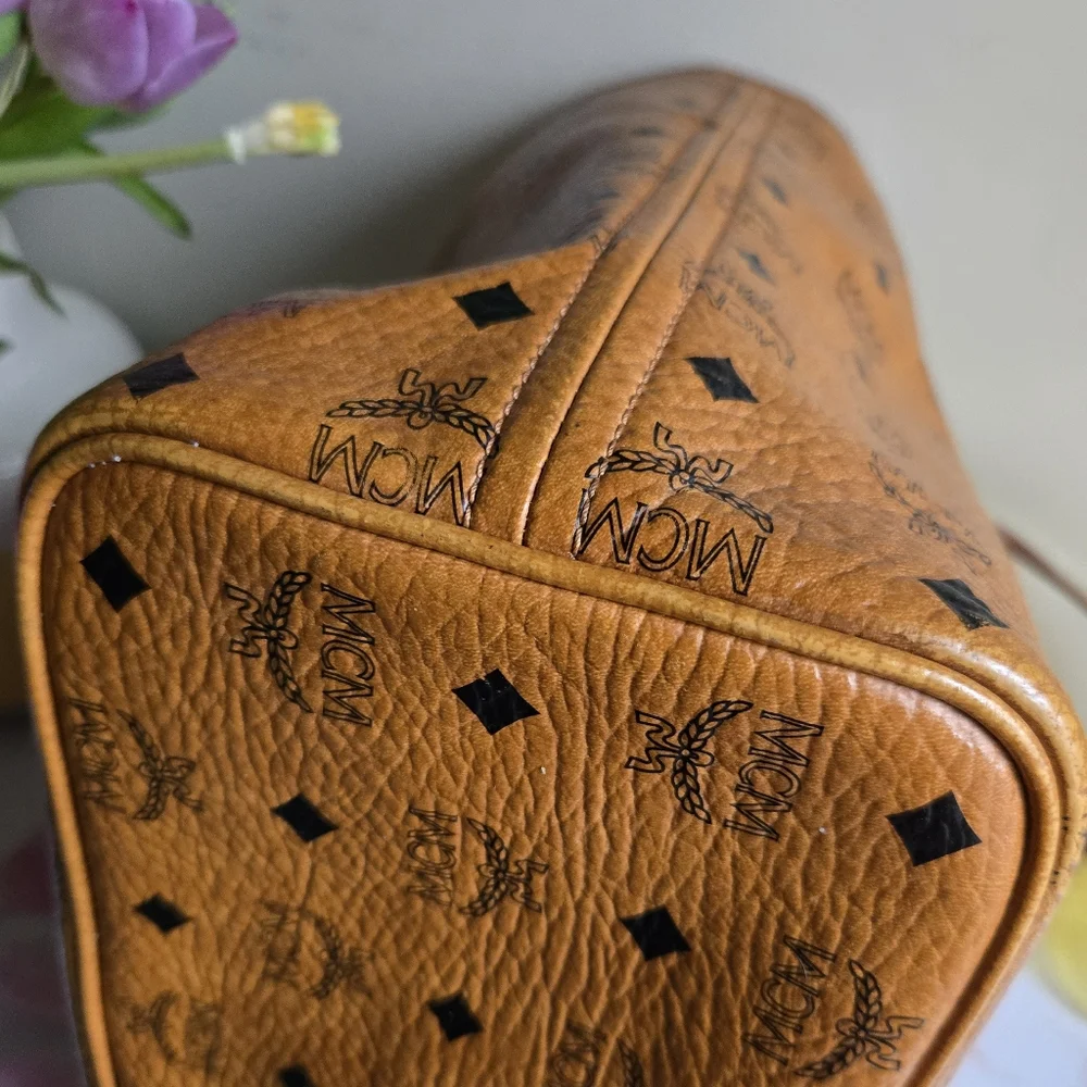 EUC MCM Visetos Croc Embossed Liz Shopper Tote Bag Limited Edition - Picture 10 of 12